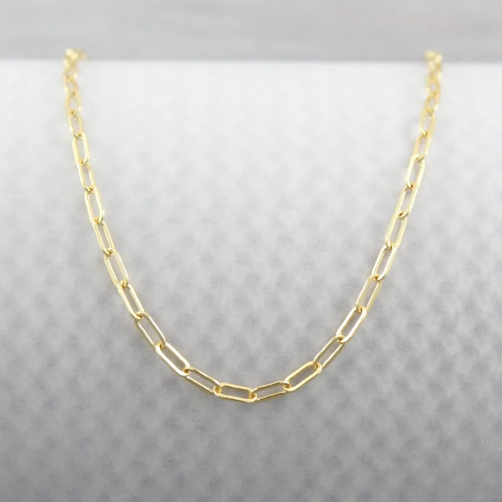 Fine Paperclip Chain Bracelet
