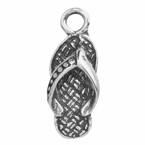 Flip Flop Charm Sterling Silver