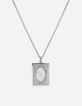 Frame Necklace, Sterling Silver