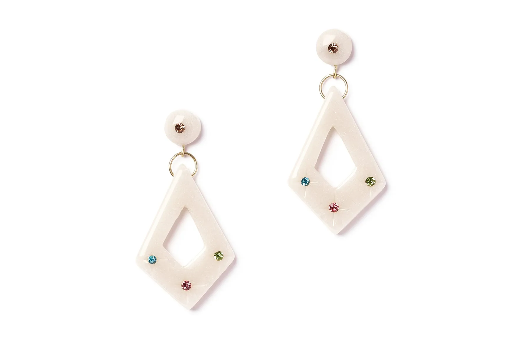 Frosted Gems Drop Earrings