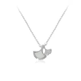 Gingko Leaf Mother of Pearl Necklace