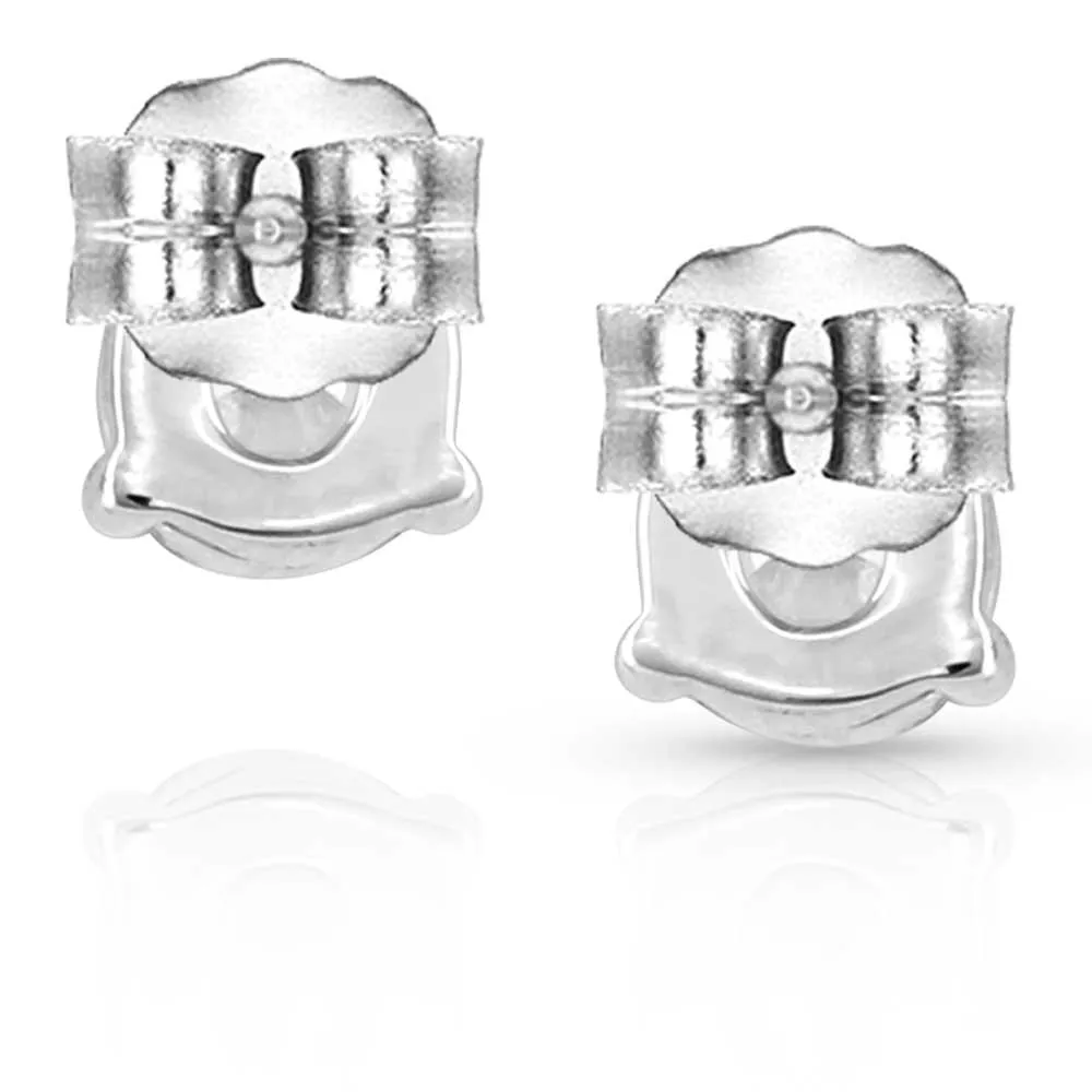 Glistening Ice Crystal Post Earrings