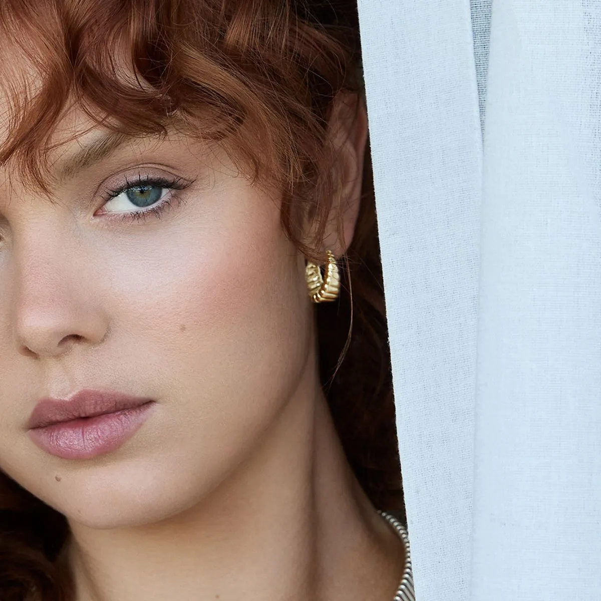 Gold Thalassa Hoop Earrings