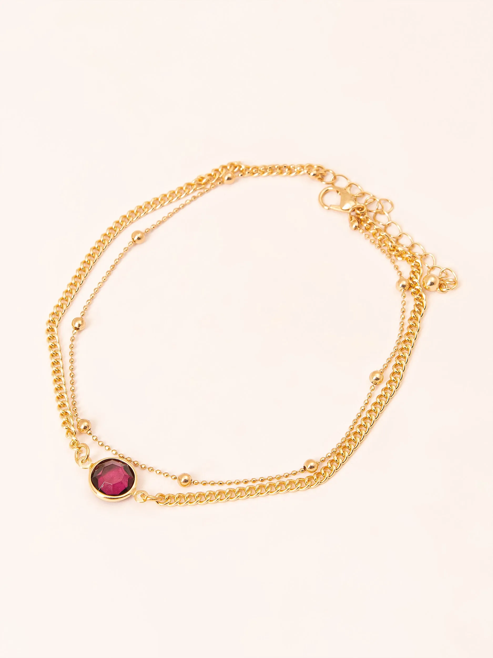 Golden Layered Anklet