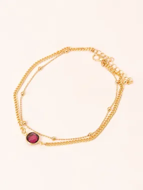 Golden Layered Anklet