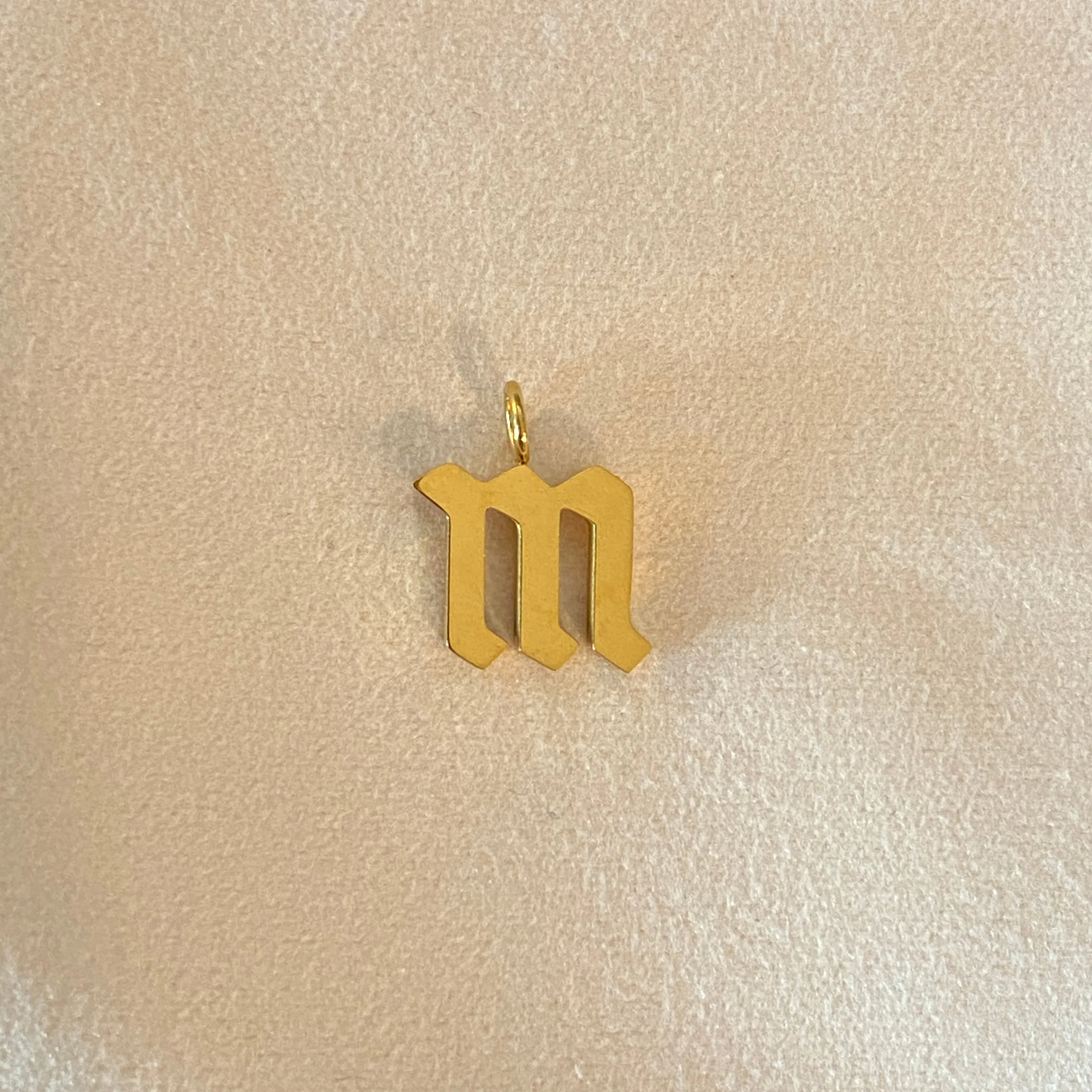 Gothic Letter Charm