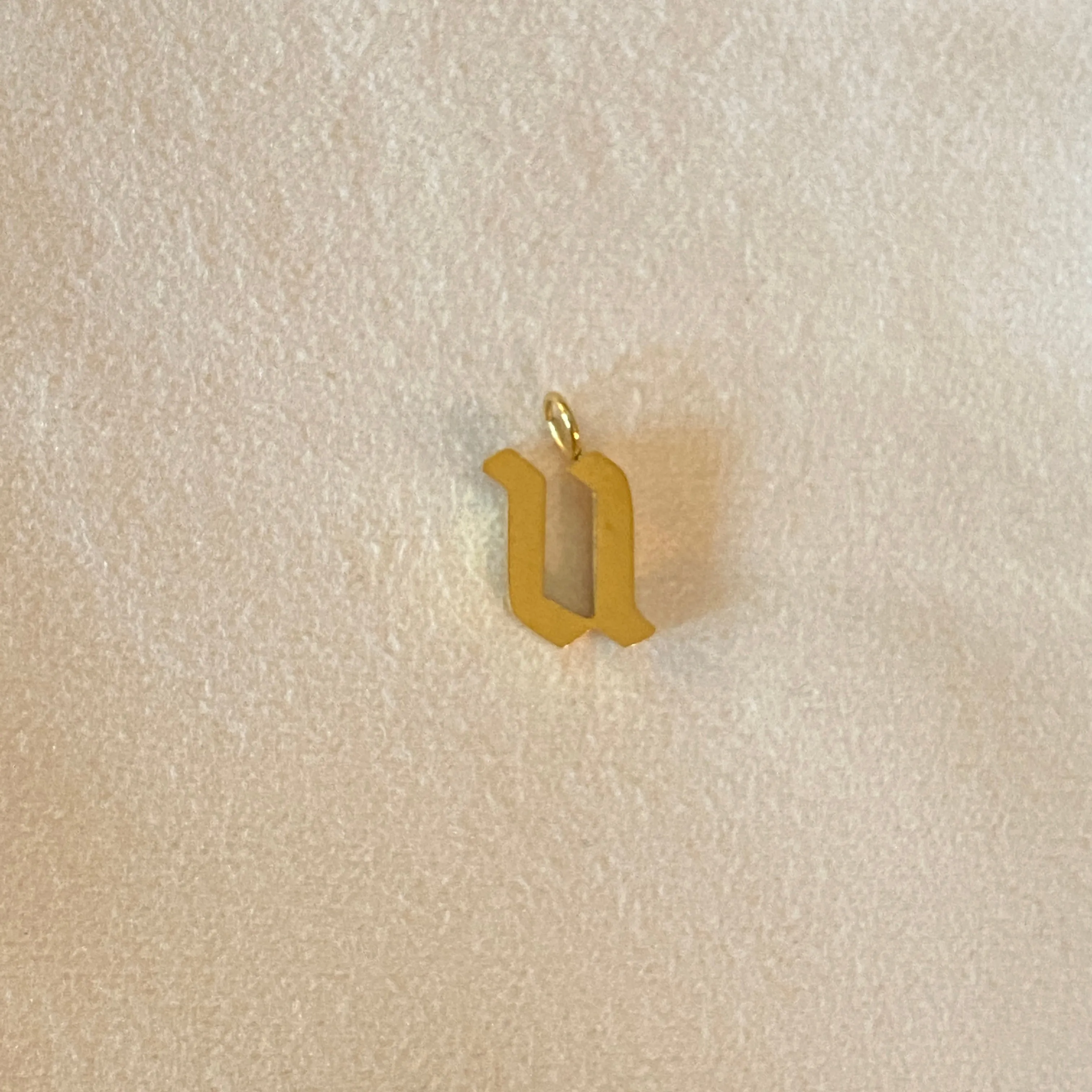 Gothic Letter Charm