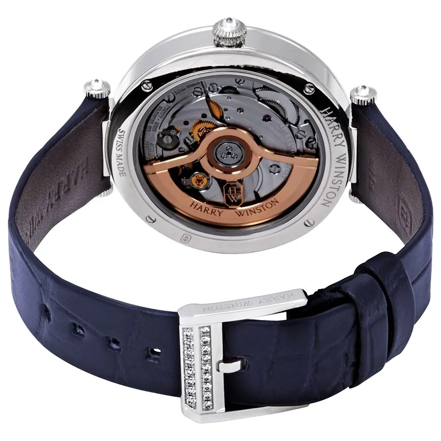 Harry Winston Premier Precious Blue Aventurine Dial Ladies Diamond Watch PRNAMP36WW001