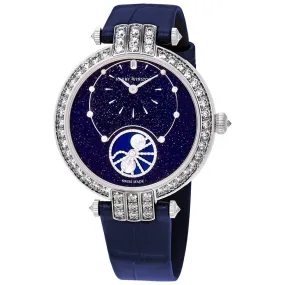 Harry Winston Premier Precious Blue Aventurine Dial Ladies Diamond Watch PRNAMP36WW001