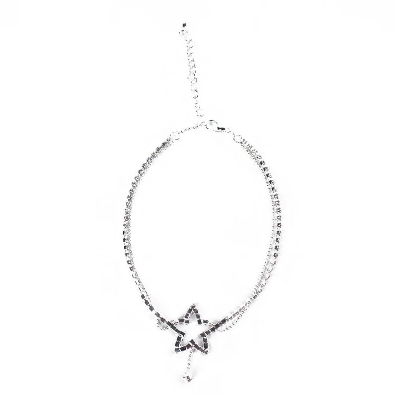 Heart Shaped Charm Rope String Anklets for Woman