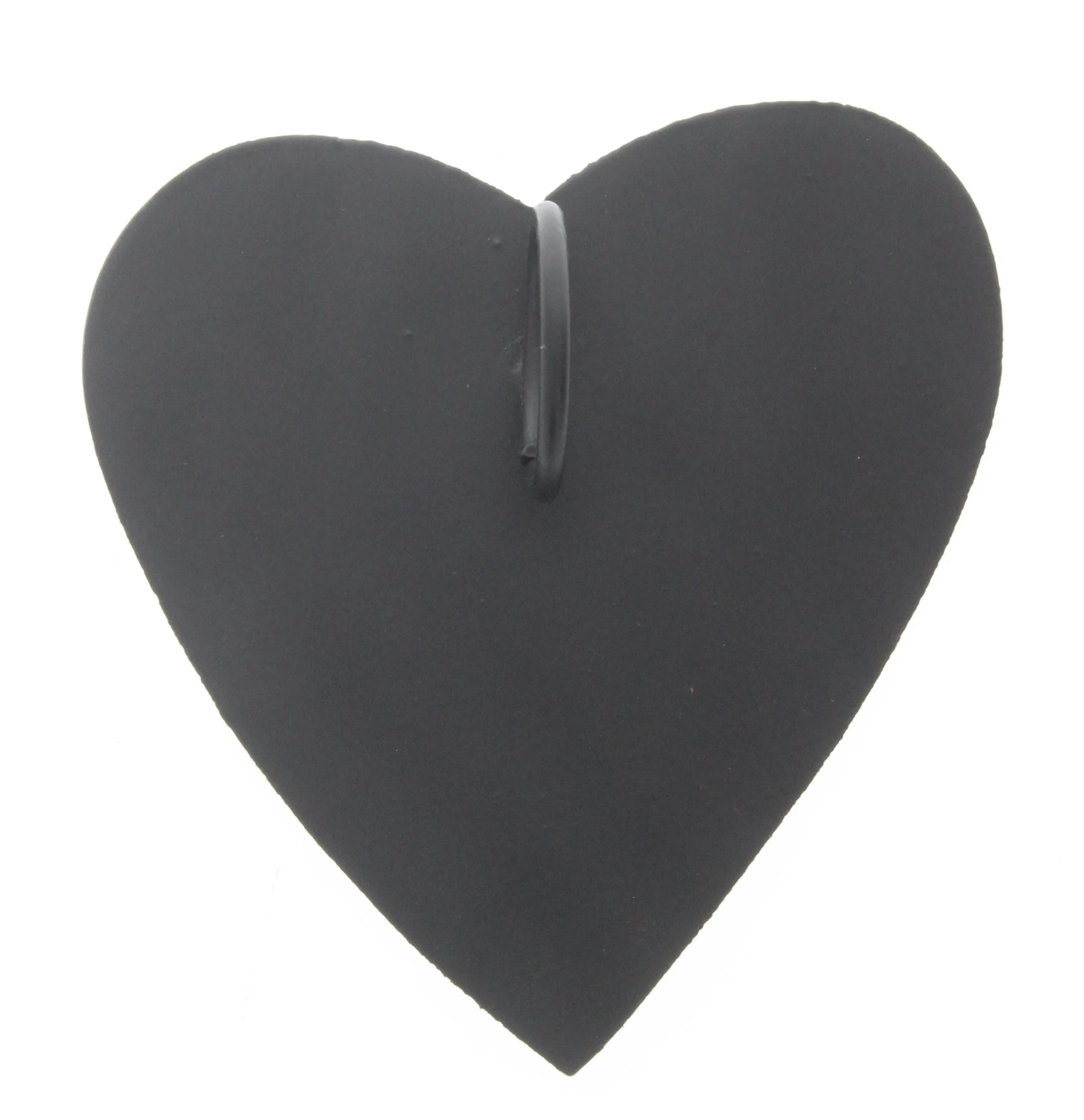 Hide Pattern Heart Pendant w/Ring, ea