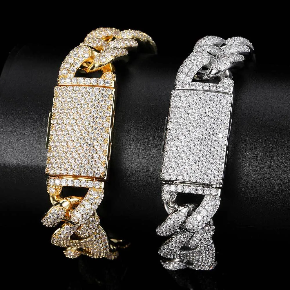 High Quality 5A New 18mm Miami Cuban Bracelet Chain Men