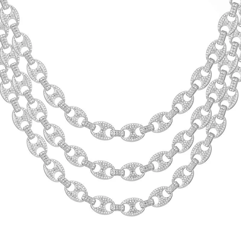 Hip Hop Necklaces Miami Iced Out Cuban Chain