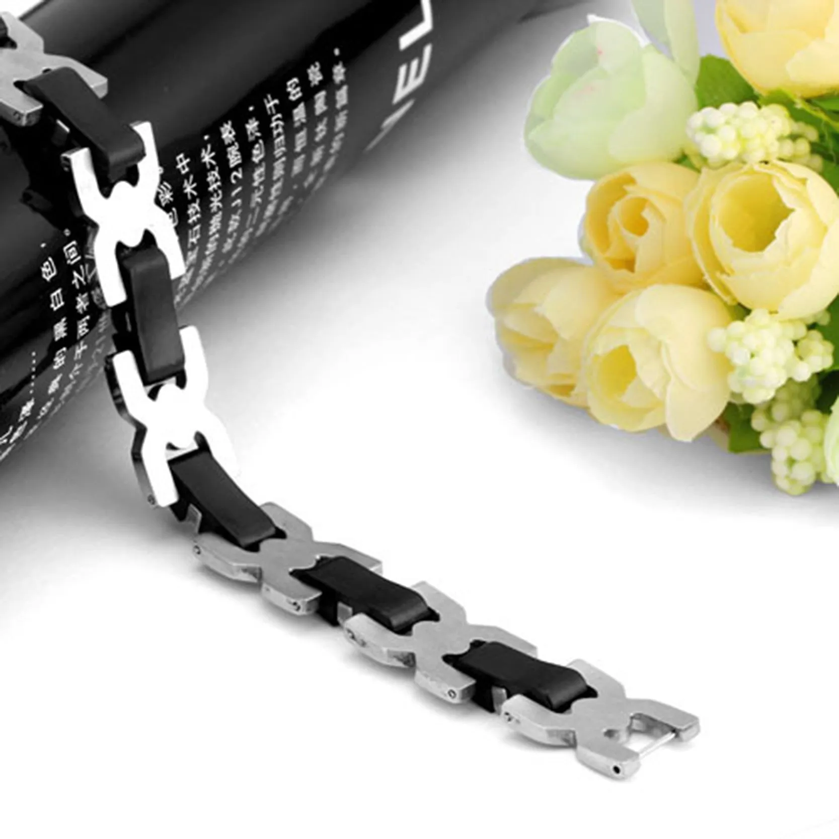 Hot Sale Bracelets Mens Stainless Steel Bracelets & Bangles Men Jewelry Christmas Gift