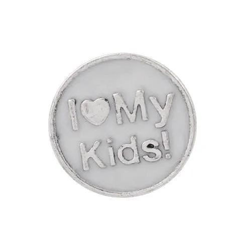 I Love My Kids Floating Charms For Glass Living Memory Lockets