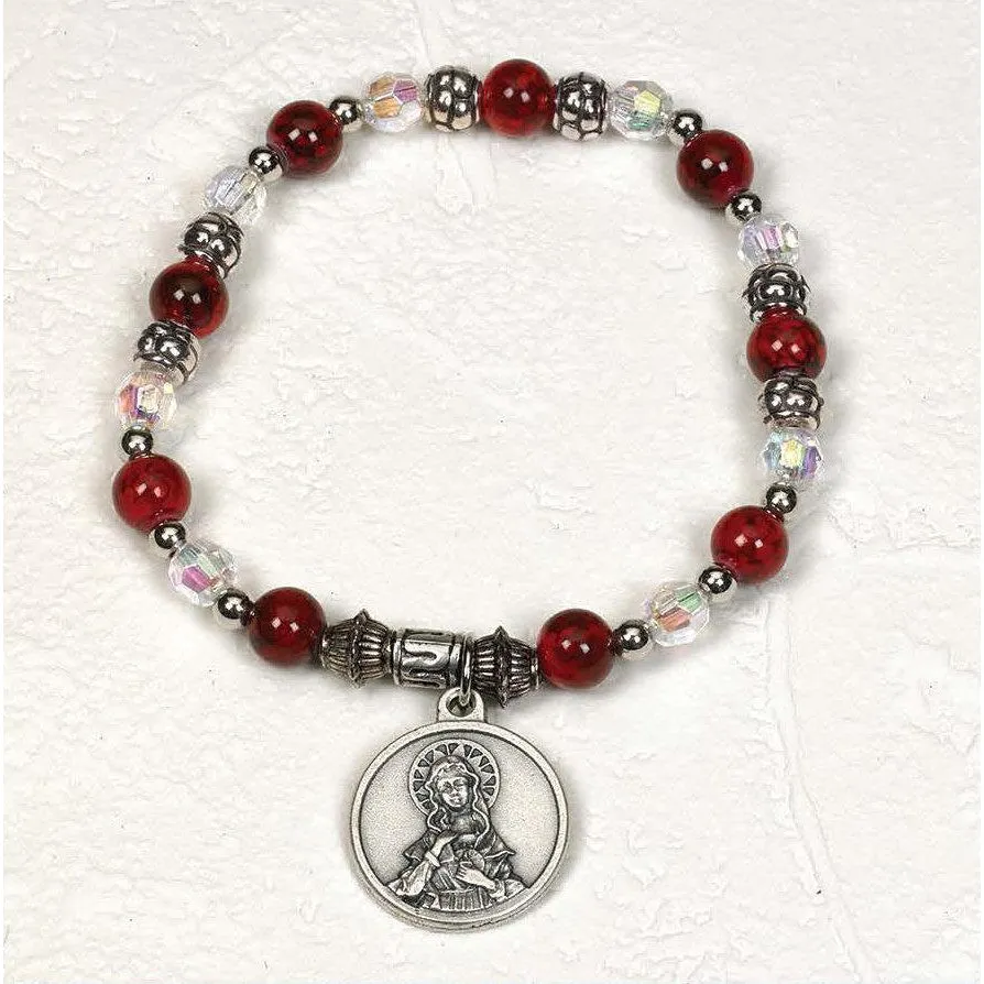 Immaculate Heart of Mary - Italian Charm Bracelet - Pack of 4