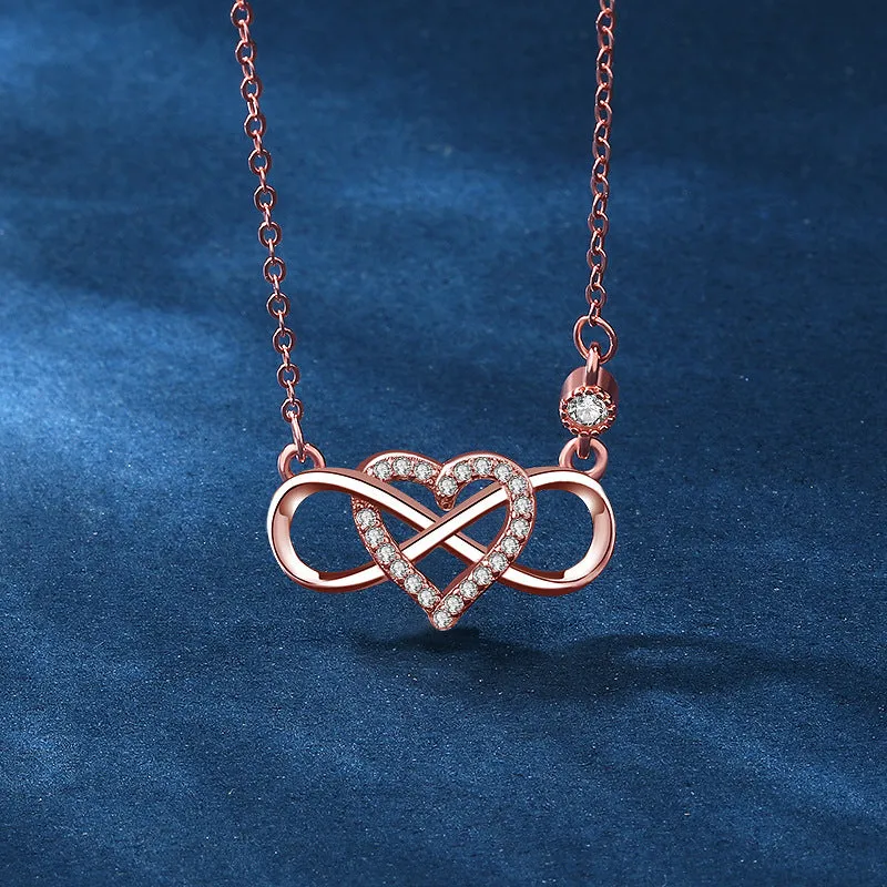 Infinity Hearts Best Friendship Necklaces Set for two