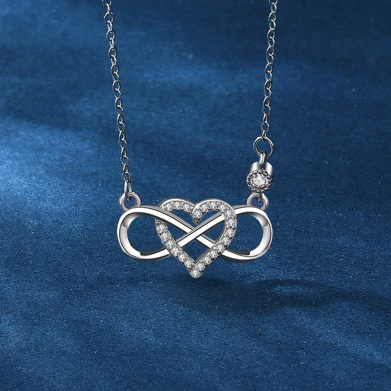 Infinity Hearts Best Friendship Necklaces Set for two