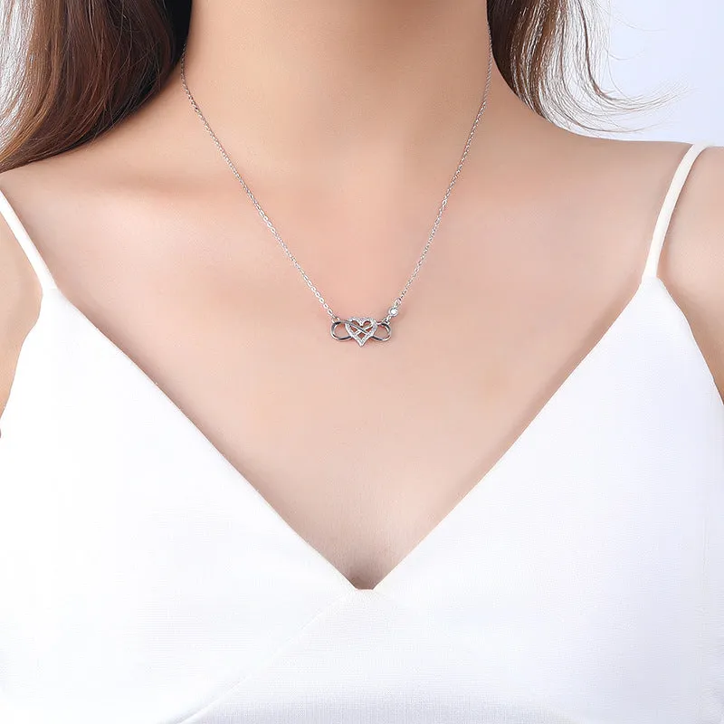 Infinity Hearts Best Friendship Necklaces Set for two