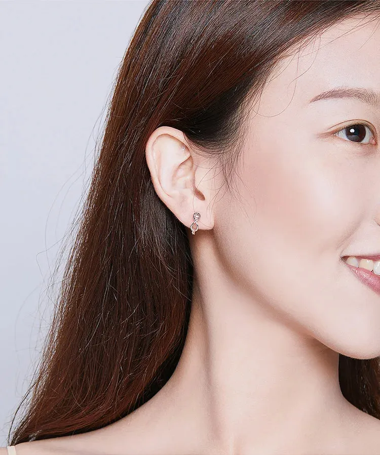 Infinity Love Hoop Earrings