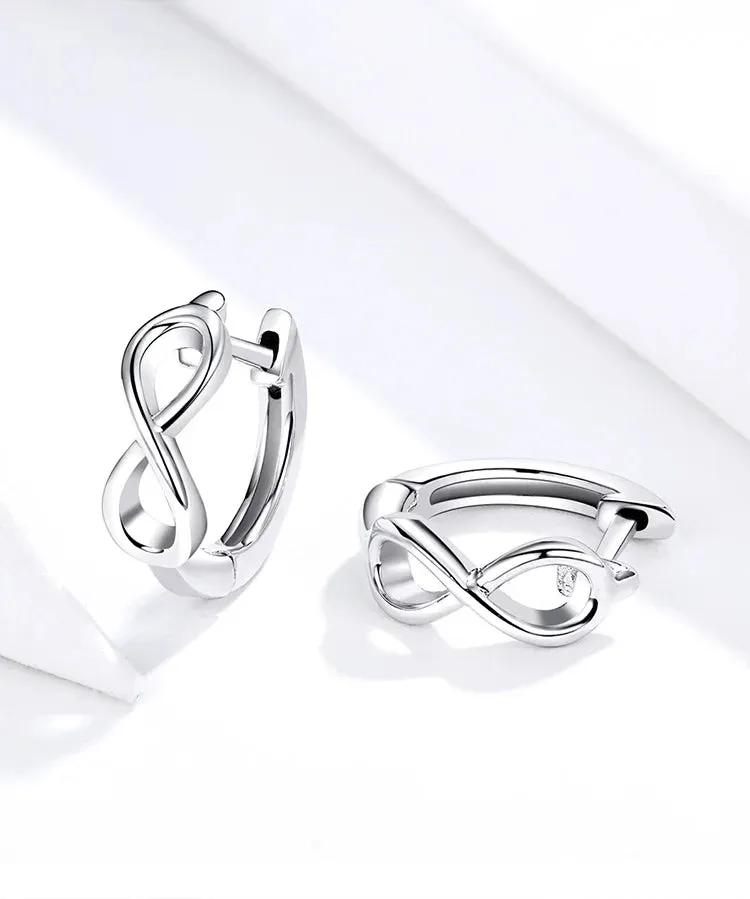 Infinity Love Hoop Earrings