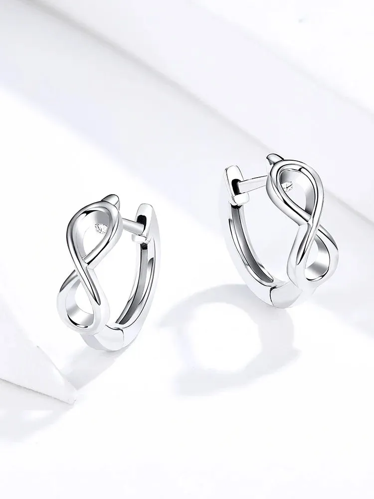 Infinity Love Hoop Earrings