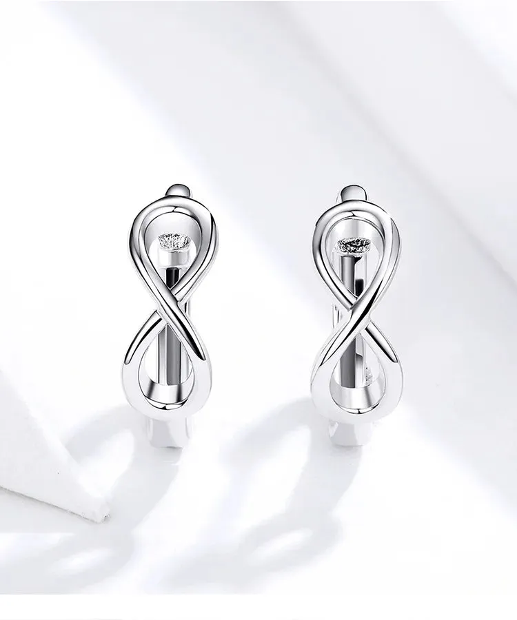 Infinity Love Hoop Earrings