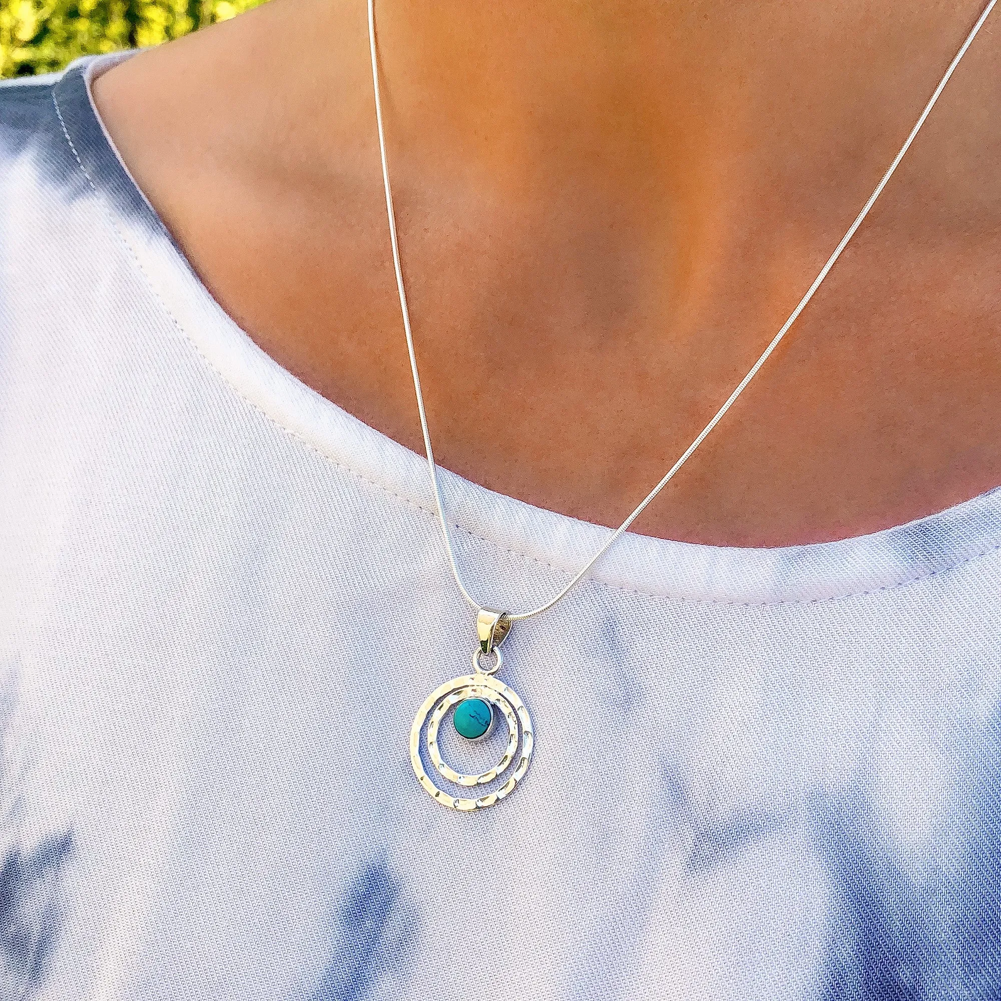Infinity Universe Necklace  - Turquoise