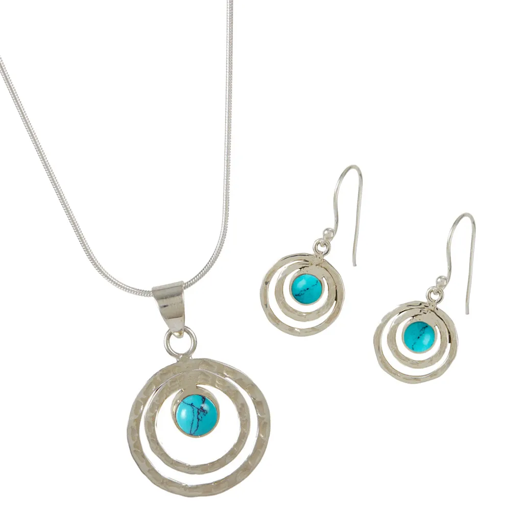 Infinity Universe Necklace  - Turquoise