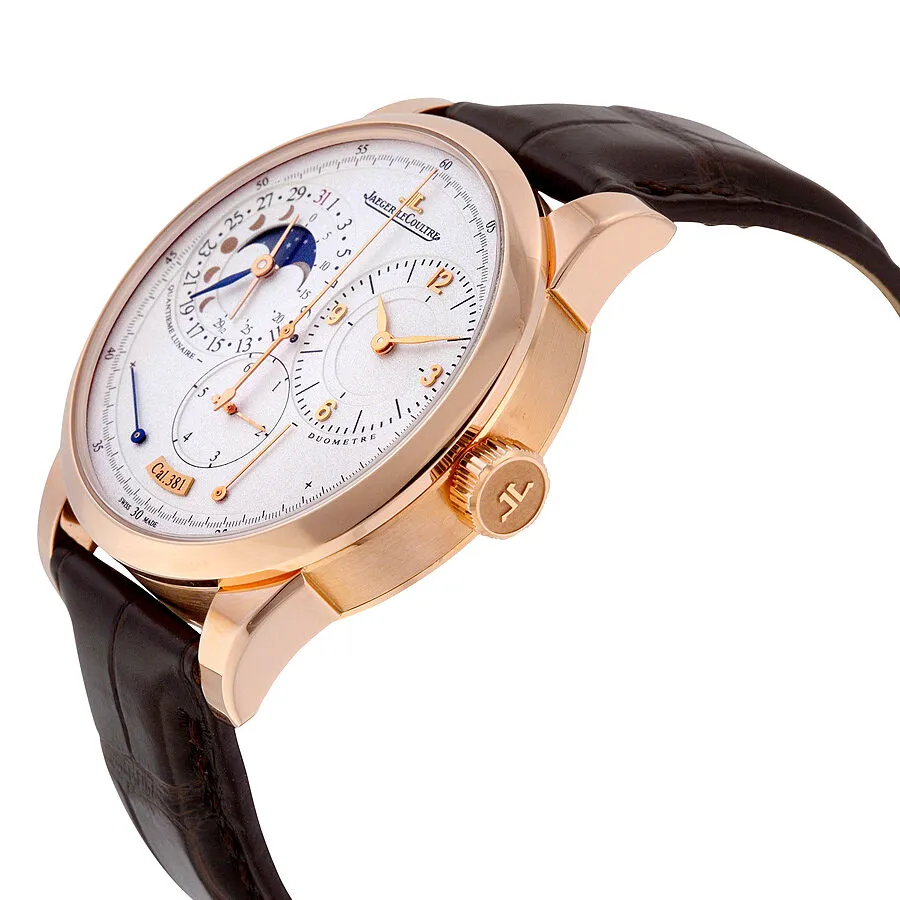Jaeger LeCoultre Duometre a Quantieme Lunaire Silver Dial Mechanical Men's Watch Q6042521