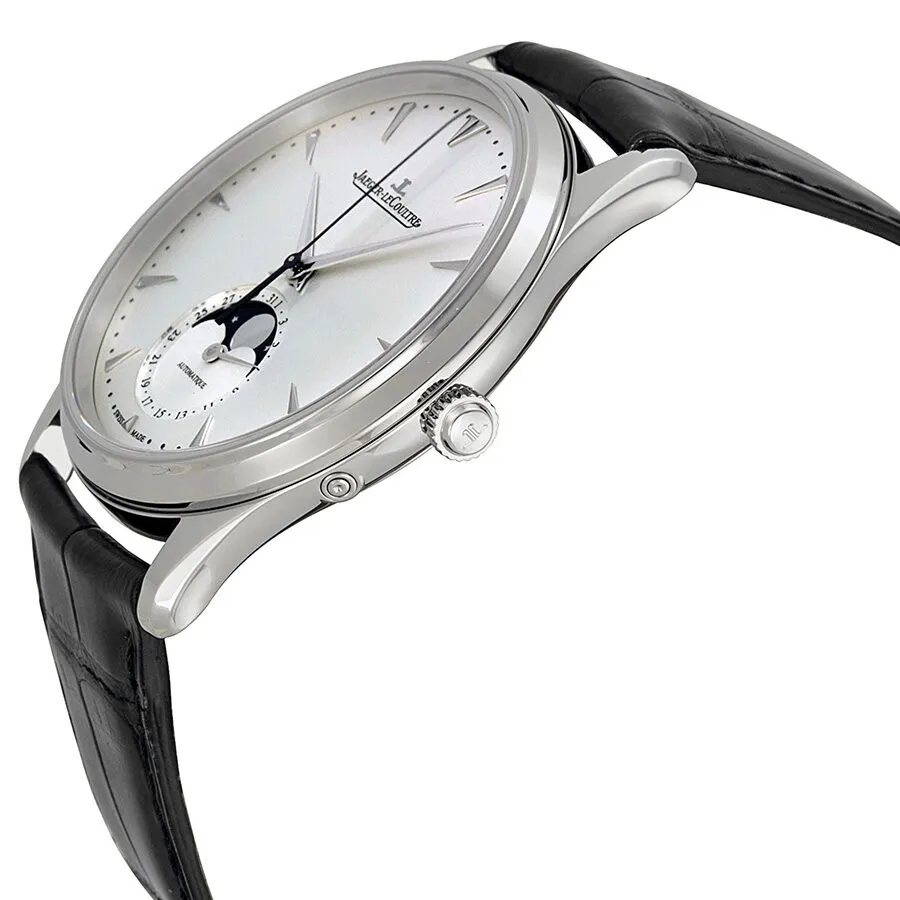 Jaeger LeCoultre Master Silver Dial Leather Men's Watch Q1368420