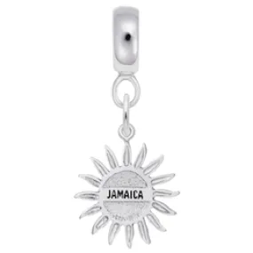 Jamaica Sun Large Charm Dangle Bead In Sterling Silver