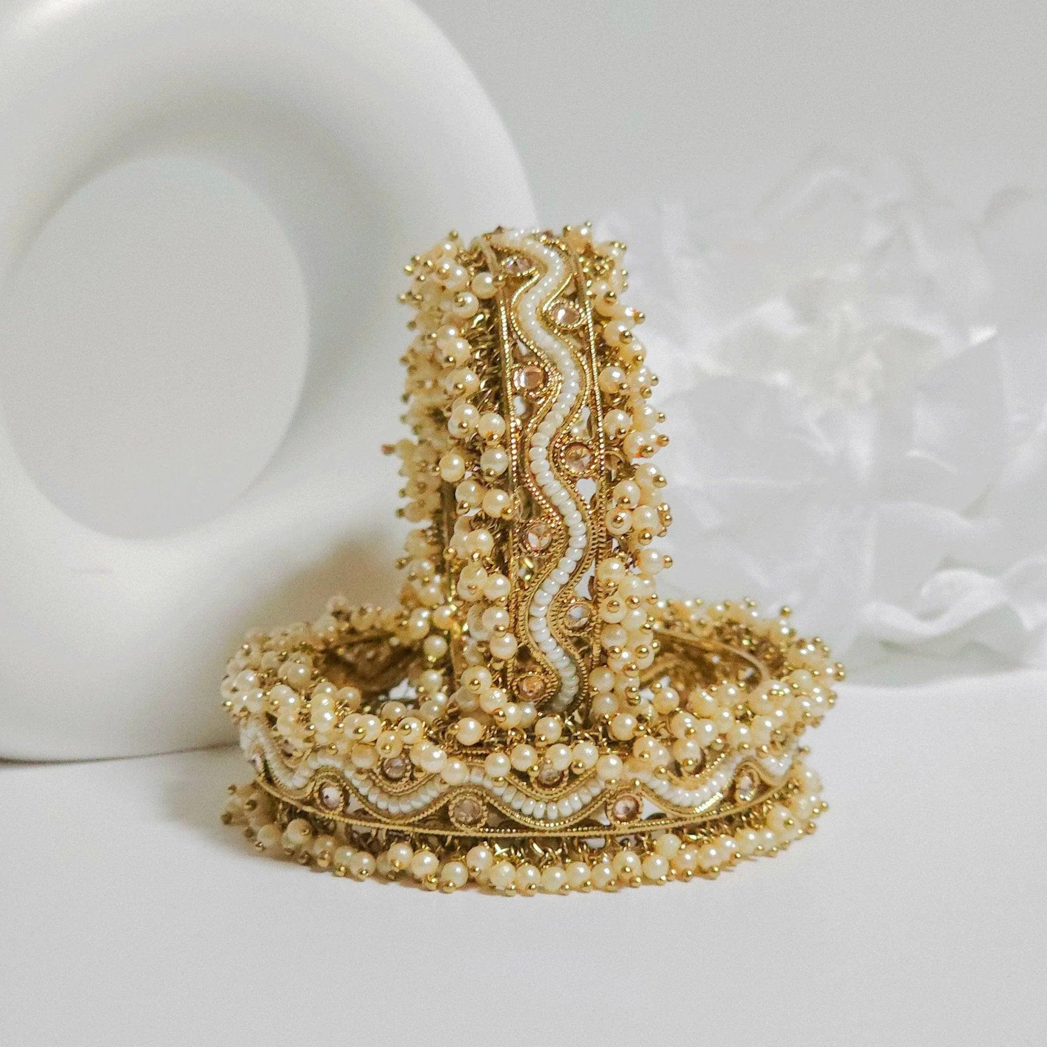 Jassi Pair of Polki Chunky Bangles