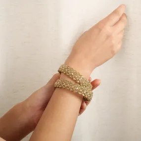 Kanan Indian Kadas in Antique Gold