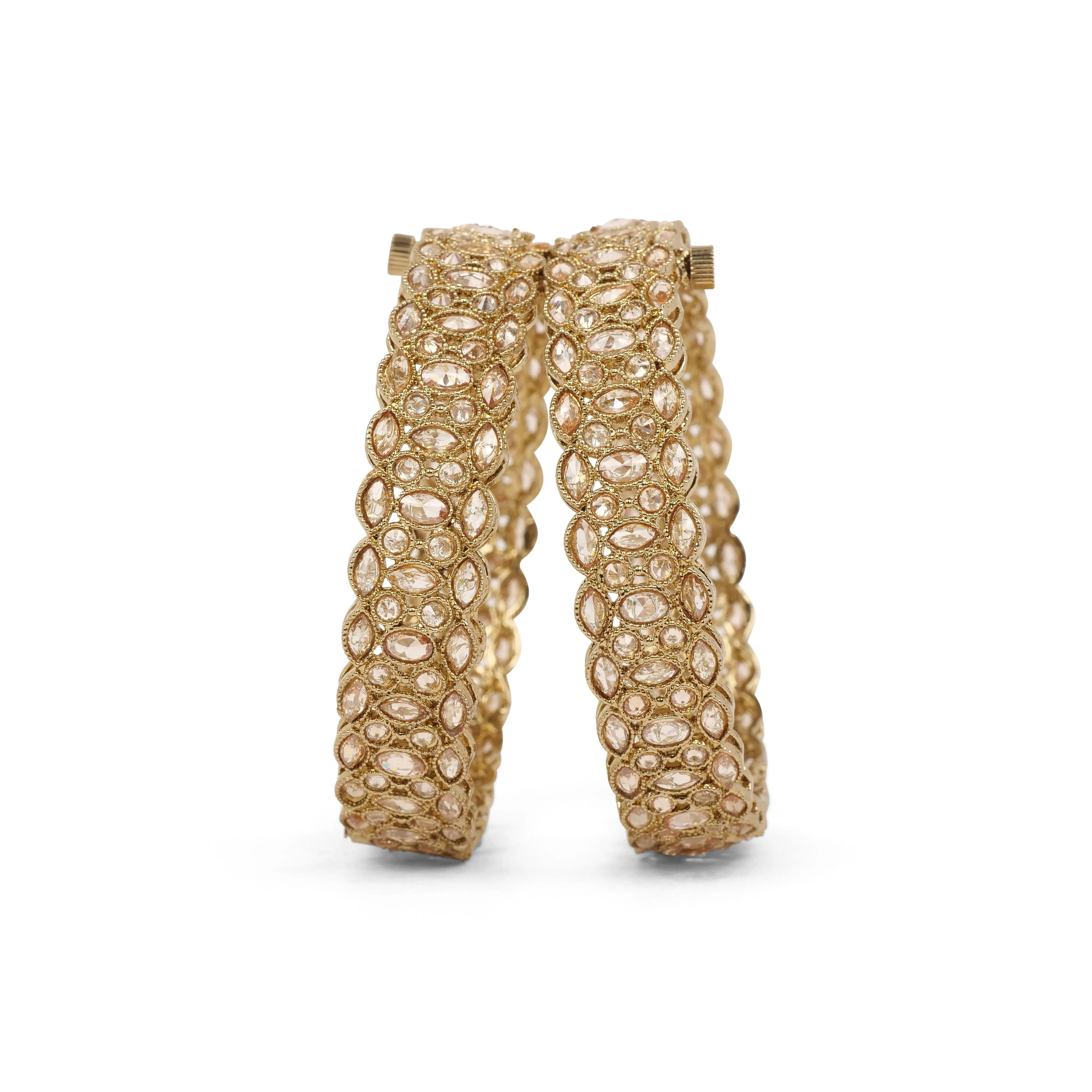 Kanan Indian Kadas in Antique Gold