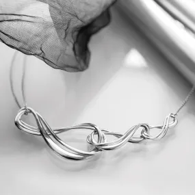 Kit Heath Sterling Silver Infinity Grande Triple Necklace