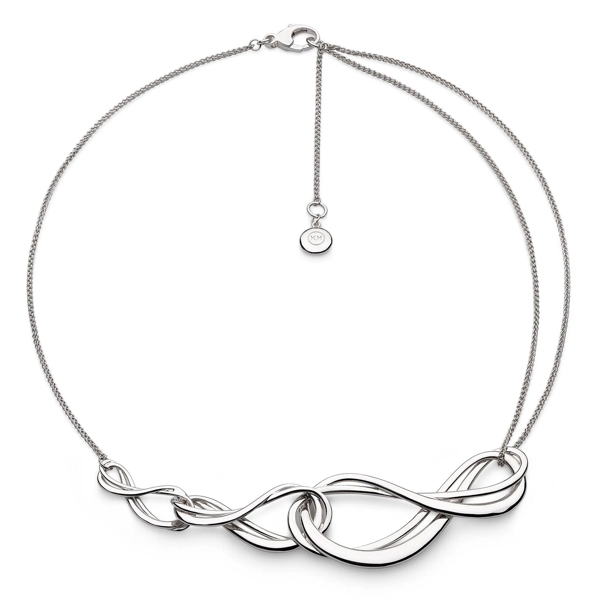 Kit Heath Sterling Silver Infinity Grande Triple Necklace