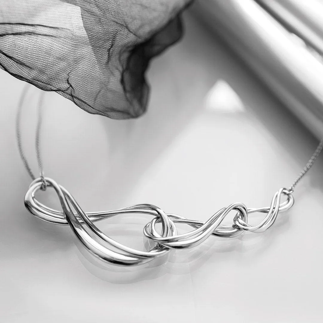 Kit Heath Sterling Silver Infinity Grande Triple Necklace