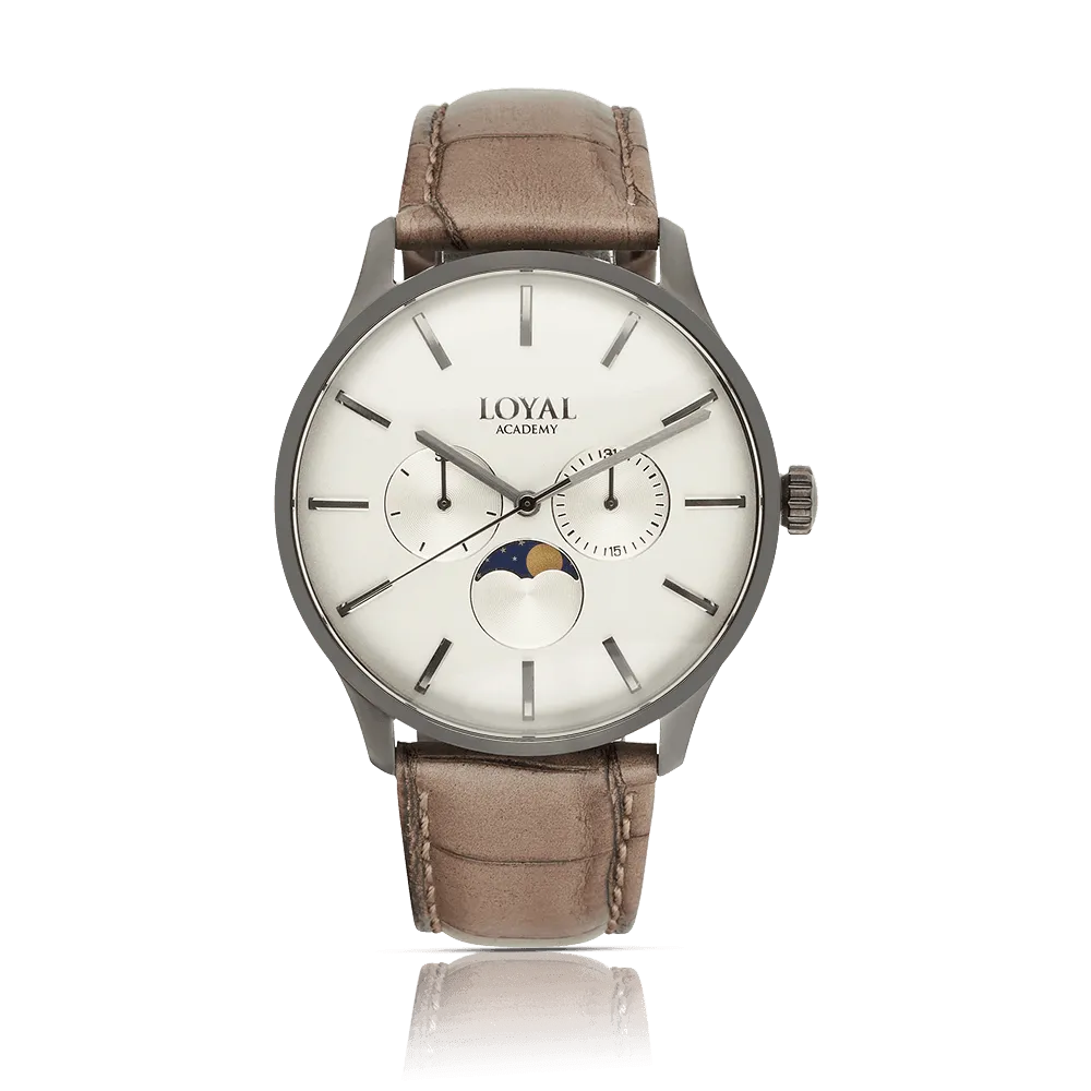 Loyal Academy Grey Moonphase Men's Watch