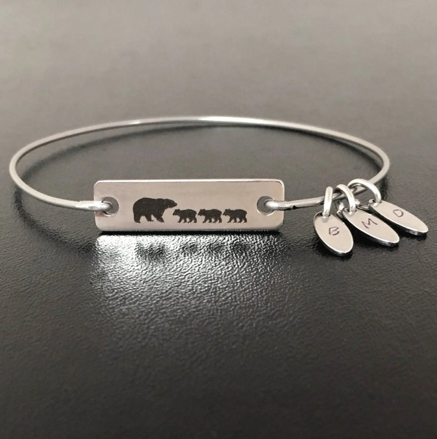 Mama Bear Bracelet with Charms Mom Jewelry Personalized Gift  Mom Gift Idea Mothers Day Gift Mom Birthday Gift from Daughter from Son Kids
