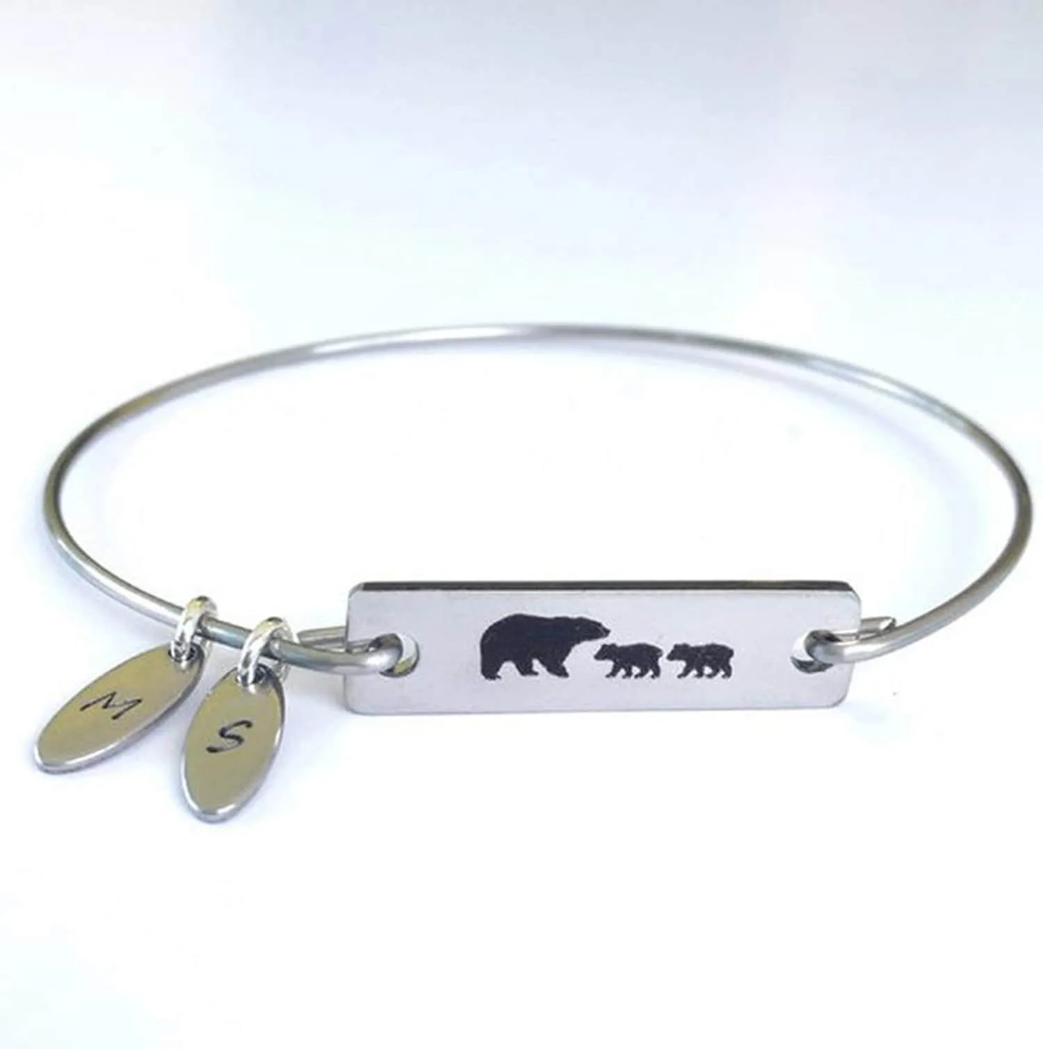 Mama Bear Bracelet with Charms Mom Jewelry Personalized Gift  Mom Gift Idea Mothers Day Gift Mom Birthday Gift from Daughter from Son Kids