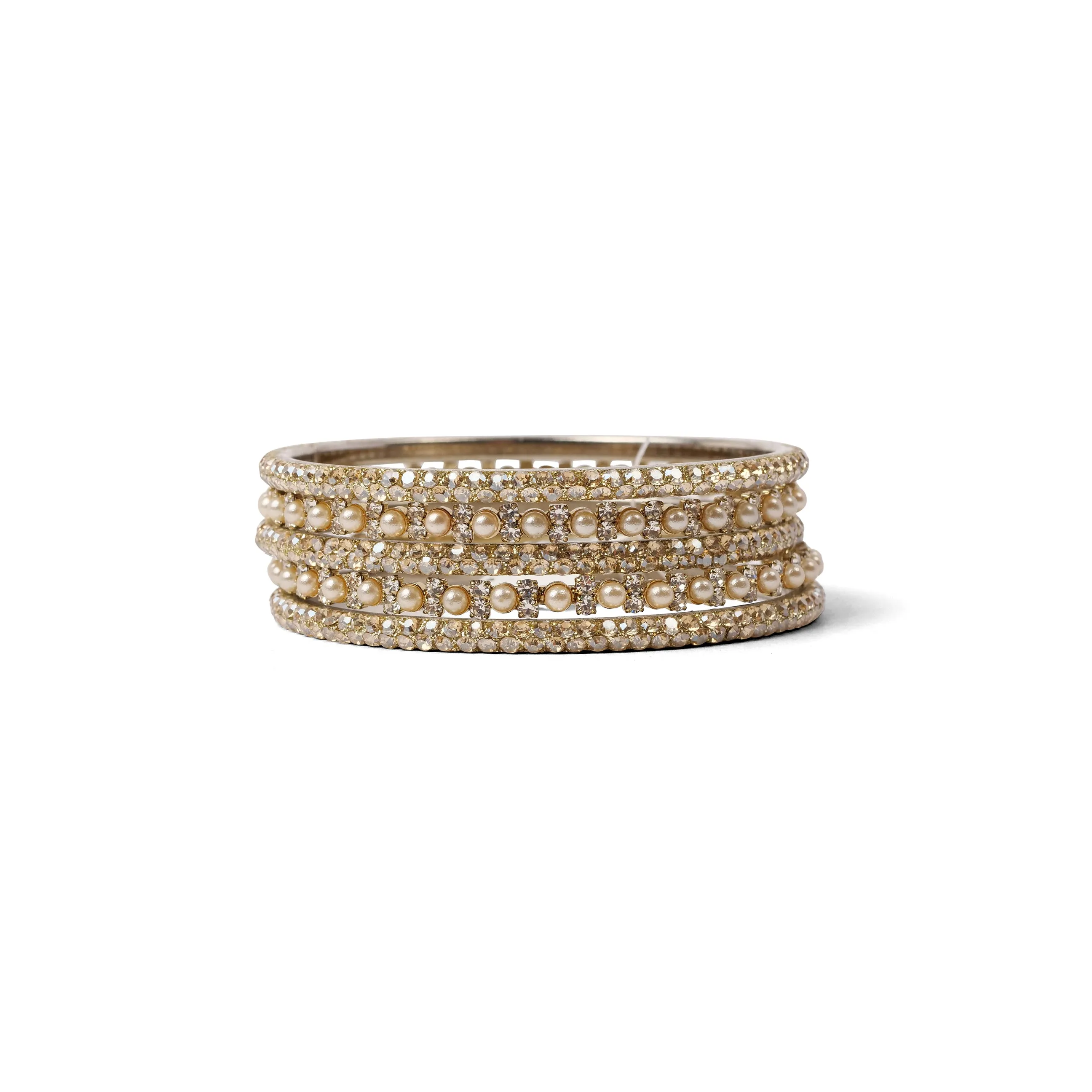 Masum Bangle Set in Antique Gold