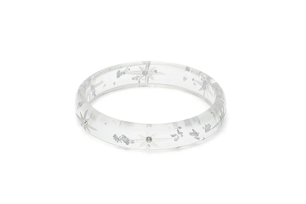 Midi Silver Foil Starburst Duchess Bangle