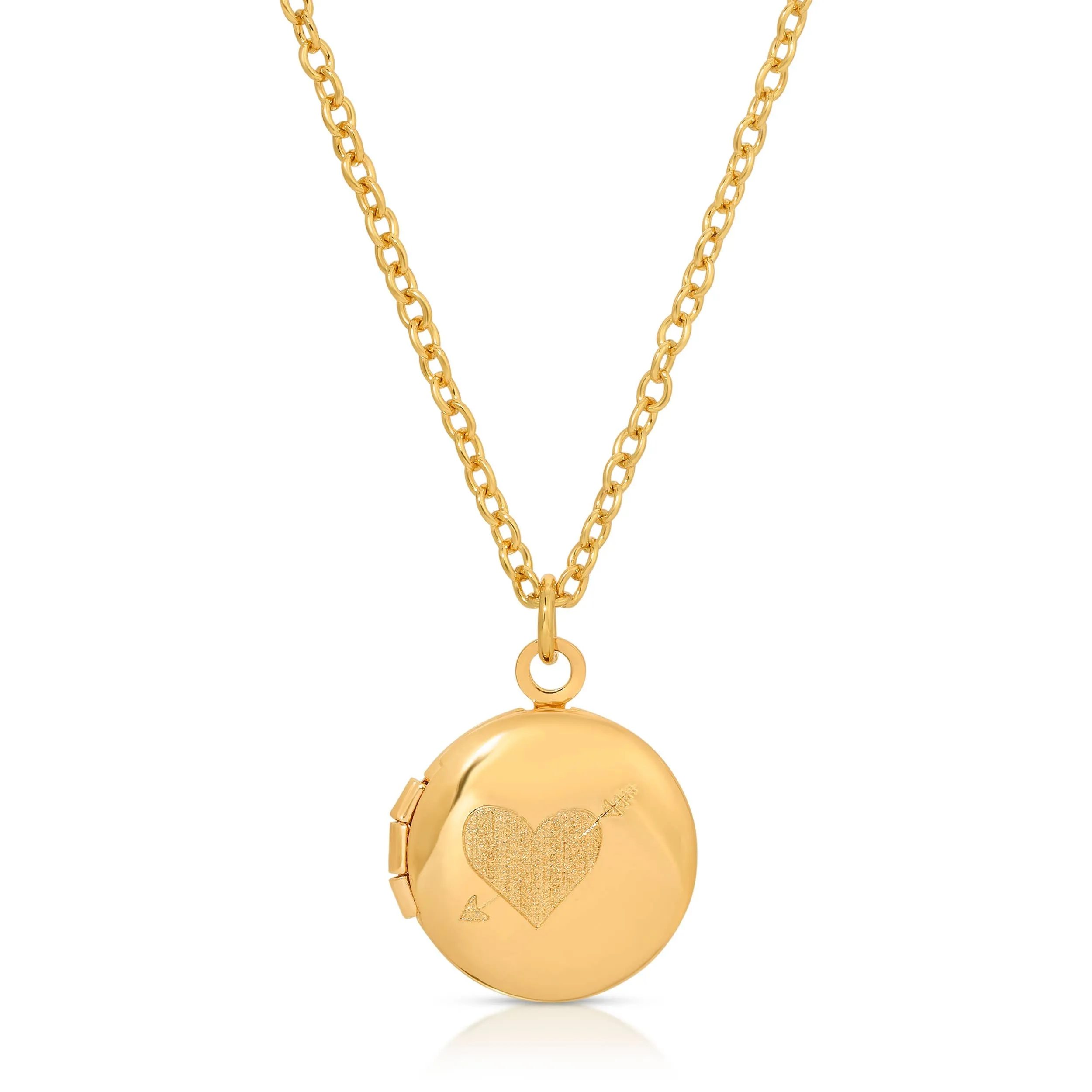 Mini Engraved Locket - Heart