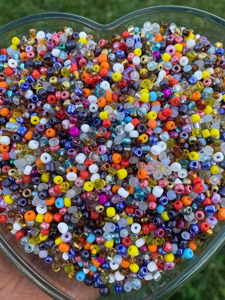 Mixed Seed Beads Glass Beads Size 6mm, 6mm glass beads,  Seed Beads Bulk