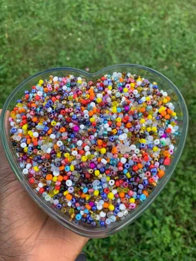Mixed Seed Beads Glass Beads Size 6mm, 6mm glass beads,  Seed Beads Bulk