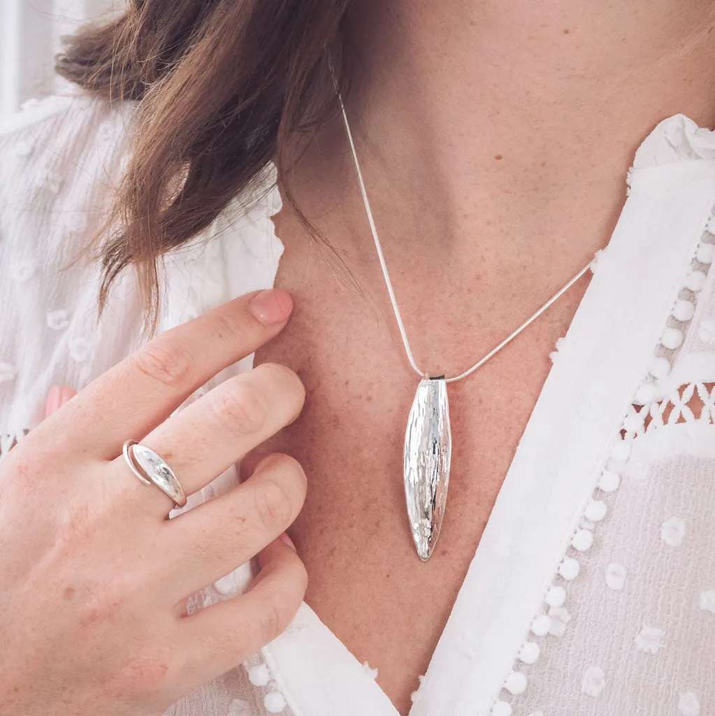 Morgan Long Silver Pendant Necklace