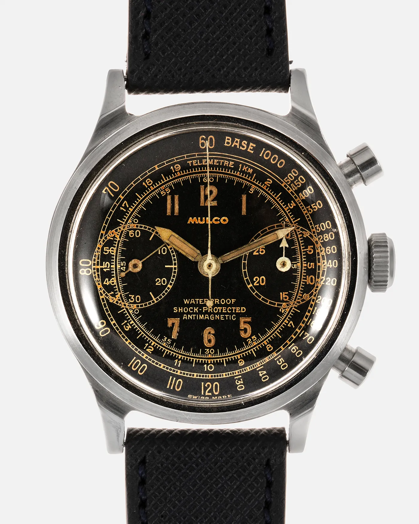 Mulco Black Gilt Spillman Chronograph