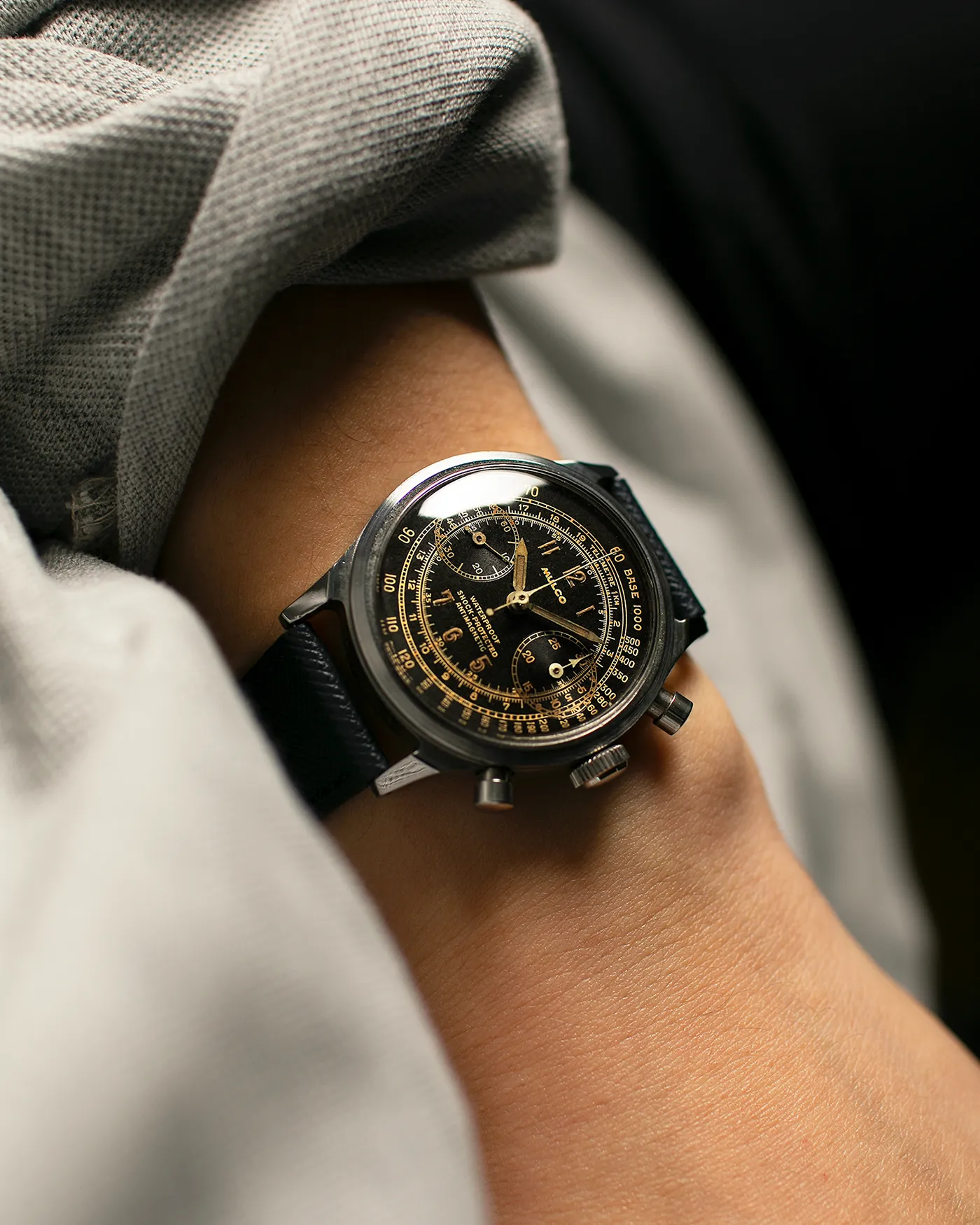 Mulco Black Gilt Spillman Chronograph