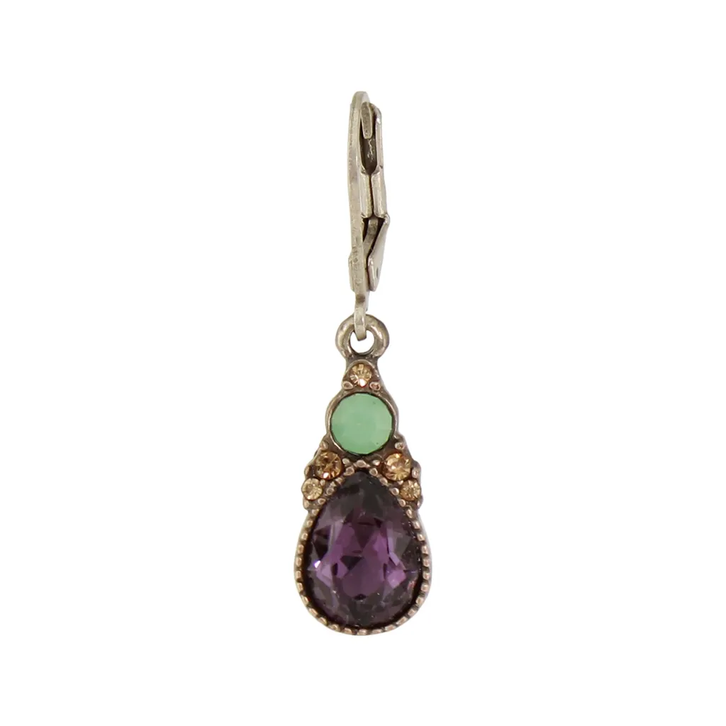 Multi-Crystal Teardrop Earrings